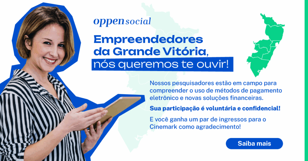 Você é empreendedor na Grande Vitória? Participe da pesquisa da Oppen Social e ganhe um par de ingressos para o Cinemark!